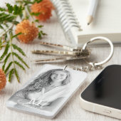 Monogram Klasse Jaar Aangepast Foto Afstuderen Sleutelhanger (Voorkant Rechts)