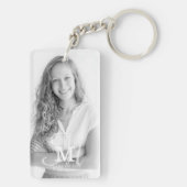 Monogram Klasse Jaar Aangepast Foto Afstuderen Sleutelhanger (achterkant)