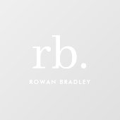 Monogram Klassiek Elegant Modern Naambordje Raamsticker (Vel)