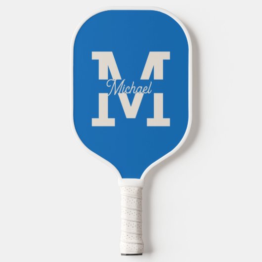 Monogram Klassiek Gepersonaliseerd Pickleball Paddle (Voorkant)
