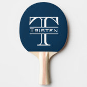 Monogram Klassiek gepersonaliseerd Tafeltennisbatje (Voorkant)