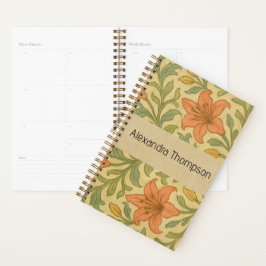 Monogram klassieke botanische achtergrond Willam K Planner