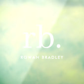 Monogram Klassieke Elegante Moderne Minimaal Naamb Raamsticker (Vel 3)