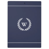 Monogram Klassieke elegante professionele klembord (Achterkant)