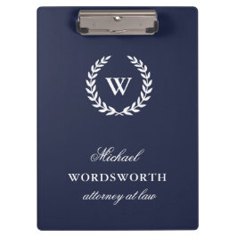 Monogram Klassieke elegante professionele klembord