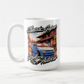 Monogram klassieke japan auto  kunst koffiemok (Links)