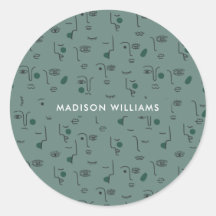 Monogram klassieke sticker