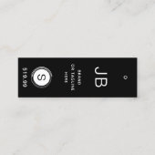 Monogram Kleding Labels Kleine Onderneming Zwart W (Voorkant)
