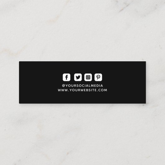 Monogram Kleding Labels Kleine Onderneming Zwart W (Achterkant)