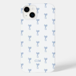 Monogram Kleine Boog Blauw Case-Mate iPhone 14 Plus Hoesje