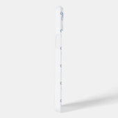 Monogram Kleine Boog Blauw Case-Mate iPhone Case (Achterkant / Rechts)