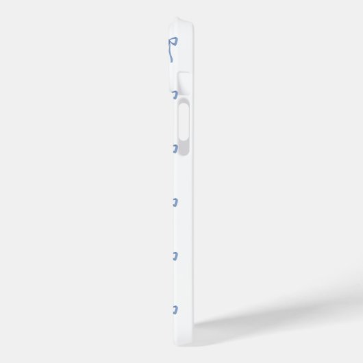 Monogram Kleine Boog Blauw Case-Mate iPhone Case (Achterkant / Links)