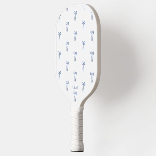 Monogram Kleine Boog Blauw Pickleball Paddle (Links)