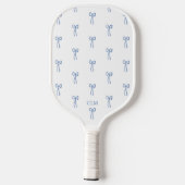 Monogram Kleine Boog Blauw Pickleball Paddle (Achterkant)