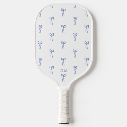 Monogram Kleine Boog Blauw Pickleball Paddle (Voorkant)