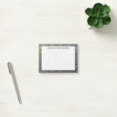 Monogram Kleine Grunge Nep Metal Vierkanten Post-it® Notes (Kantoor)