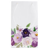 Monogram kleine Paarse en lavender Rozen Klein Cadeauzakje (Achterkant)