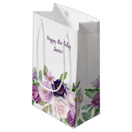 Monogram kleine Paarse en lavender Rozen Klein Cadeauzakje