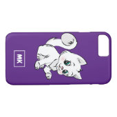 Monogram kleine witte keukenfornuis Tekening Case-Mate iPhone Case (Achterkant (Horizontaal))