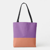 Monogram Kleurblok Canvas tas Paarse & Oranje (Achterkant)