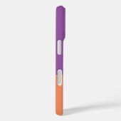 Monogram kleurblok Paarse & Oranje Case-Mate iPhone Case (Achterkant / Rechts)