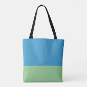 Monogram Kleurblok Tassen Tas Hemelblauw & Groen (Achterkant)