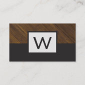 Monogram kleurblok visitekaartje (Voorkant)