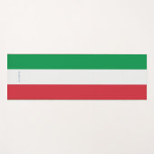 Monogram. Kleuren van de Italiaanse vlag. Yogamat (Voorkant (horizontaal))