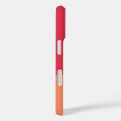 Monogram Kleurenblok Donkerroze en Sinaasappel Case-Mate iPhone Case (Achterkant / Rechts)