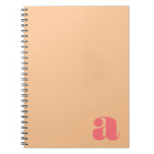 Monogram kleurenblok - Letter Notitieboek (Voorkant)