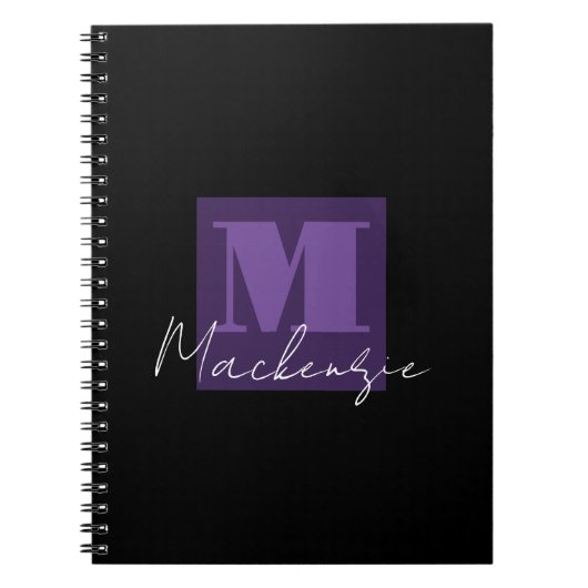 Monogram kleurenblok notitieboek (Voorkant)