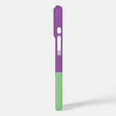 Monogram kleurenblok Paarse & mintgroen Case-Mate iPhone Case (Achterkant / Links)