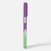Monogram kleurenblok Paarse & mintgroen Case-Mate iPhone Case (Achterkant / Rechts)