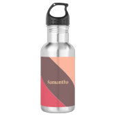 Monogram Kleurenblok Waterfles (Voorkant)