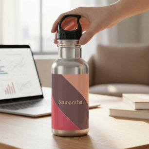 Monogram Kleurenblok Waterfles