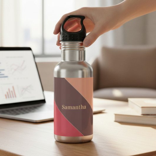 Monogram Kleurenblok Waterfles