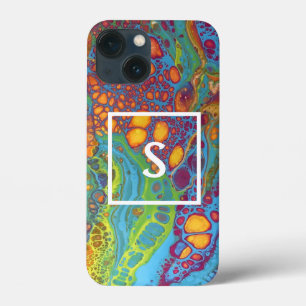 Monogram kleurig Abstract Acrylzuur Case-Mate iPhone Case