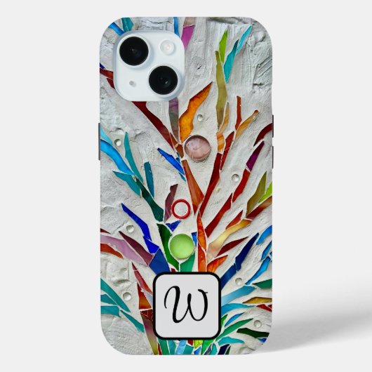 Monogram kleurig Case-Mate iPhone case (Achterkant)