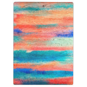 Monogram kleurig hout klembord (Achterkant)