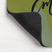 Monogram kleurrijk abstract voor minimalistisch gr muismat (Hoek)