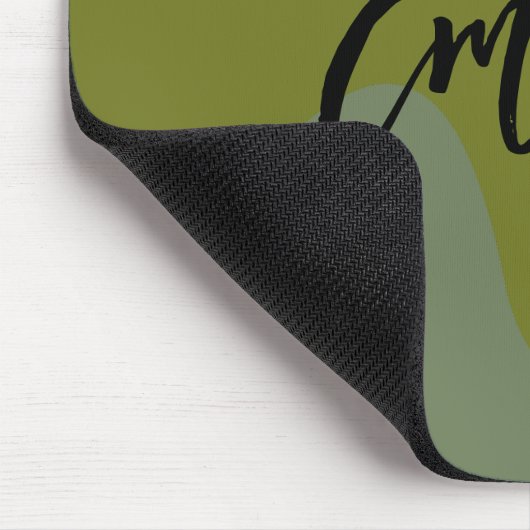 Monogram kleurrijk abstract voor minimalistisch gr muismat (Hoek)