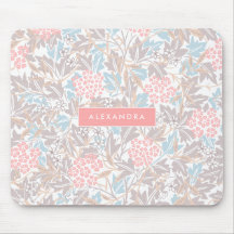 Monogram kleurrijk Floral Modern  Blauw Roze