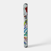 Monogram Kleurrijk iPhone 15 Case (Linkerkant)