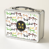 Monogram kleurrijk patroon van schildpaddenstoel (Achterkant)