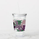 Monogram kleurrijk Plant Leaf Name Acryl Drinkbeker (Links)
