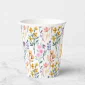 Monogram kleurrijk Waterverf fluitpatroon Papieren Bekers (Rechts)