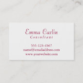 Monogram, Kleurrijke Abstracte Digitale Kunst met Visitekaartje (Achterkant)