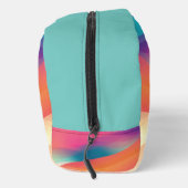 Monogram Kleurrijke Abstracte Gradiënten Modern Toilettasje (Rechts)