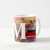 Monogram Kleurrijke Abstracte Mok (Voorkant rechts)
