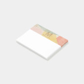 Monogram Kleurrijke Abstracte Vormen Post-It Notit Post-it® Notes (Schuin)